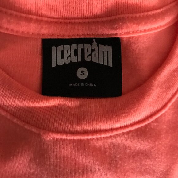 Billionaire Boys Club Ice Cream Bright Orange Spider Webs T Size S Like New! - Picture 8 of 8